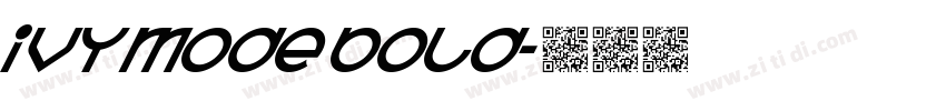 Ivy Mode Bold字体转换